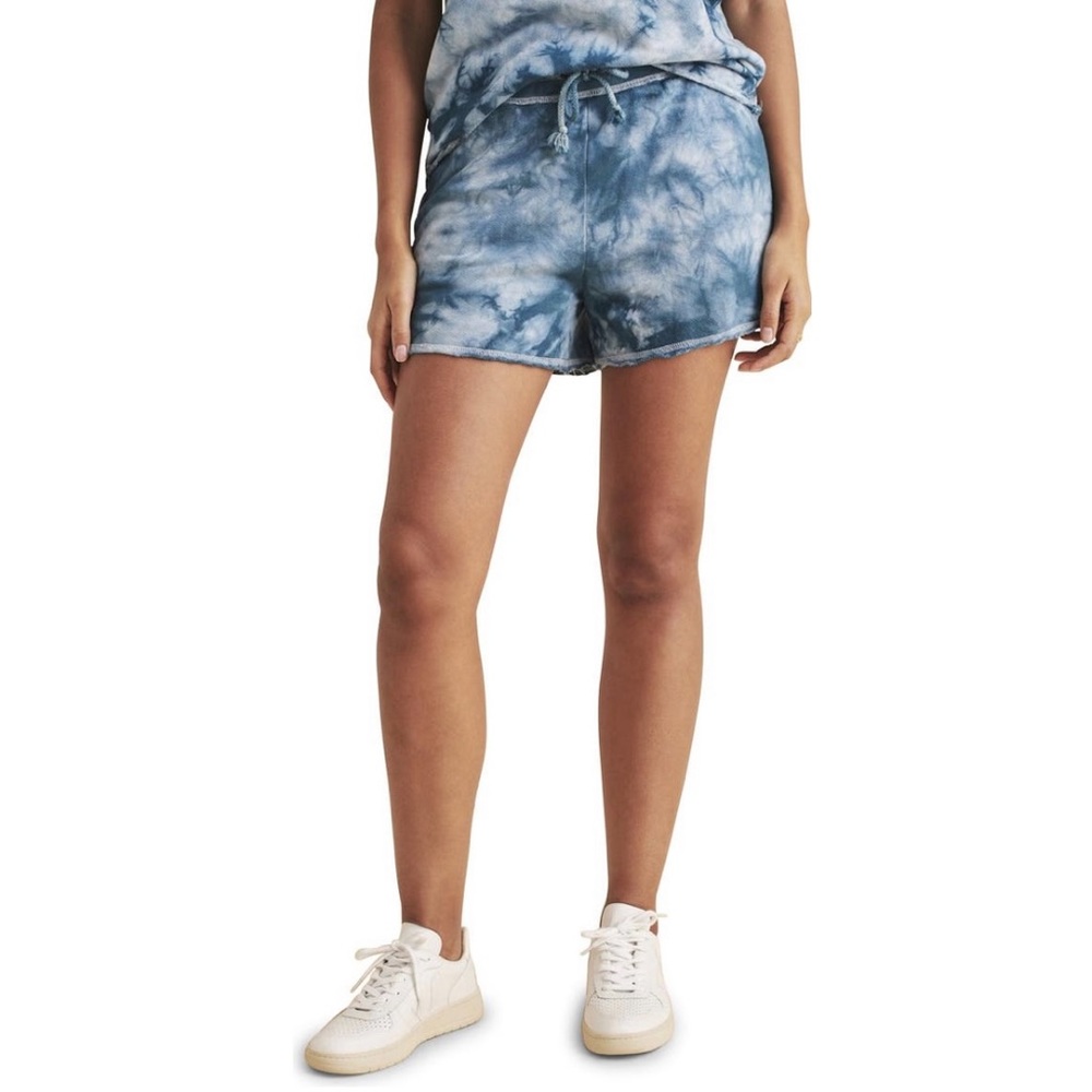 Faherty Majolica Blue Go Easy Tie Dye Shorts